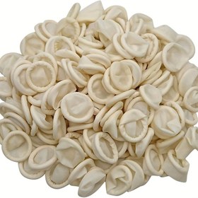 Resim Güvenli ve Rahat Kullanım İçin 50 Adet Beyaz Tek Kullanımlık Lateks Olmayan Parmak Kılıfları, Mikroplara ve Zararlıların Öpüşlerine Karşı Korur, Günlük Görevler ve Çalışma Ortamları İçin İdeal, Rahat Koruma | Şeffaf Tasarım | Lateks Olmayan Kılıflar 