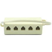 Resim 5'li Telefon Hat Dağıtıcı, Çoklayıcı - Rj11 