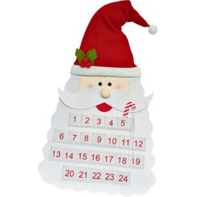 Resim 2024 Noel Advent Takvimi Ev Ofis Okul İçin Süs Asma Dekoru, Noel Baba'nın Tarifiyle Aynı 