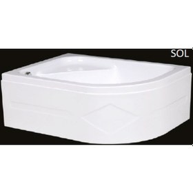 Resim Alika - 120X90 Asimetrik Mini Küvet Panelli 