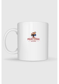 Resim Muay Thai Tayland Baskılı Kupa Bardak beyaz 