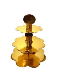 Resim Cup Cake Standı Karton Altın Pk:1 +3 