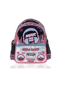 Resim Muggle Okul Çantası Music Siyah Mu-7143 