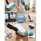 Resim Bosch Mop ve Süpürme Islak-Kuru Temizlik, Güçlü Emiş,hafif Tasarım ve Uzun Pil Ömrü Motor 10 Yıl Garanti 