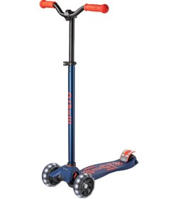 Resim Micro Maxi Deluxe Pro Led 3 Tekerli Işıklı Çocuk Scooter Navy Red 