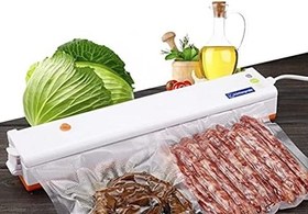 Resim Küchen Pratic Ev Tipi Elektrikli Vakum Makinesi - Gıda Vakum Makinesi - 10 Poşet Hediye - Mavi 