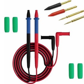 Resim 1 Çift P22a 1000v 20a Multimetre Probu Değiştirilebilir İğne Uçlu 1 Metre Esnek Kaliteli Kablo Avom 