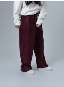 Resim Cocopelli Oversize Bordo Kadın Baggy Eşofman Coc2531 