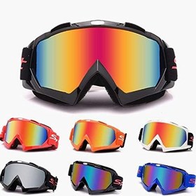 Resim Çok renkli Motokros Gözlükleri Motosiklet Gözlükleri Motosiklet Gözlükleri Dış Mekan Binicilik Yarış Kayak 