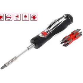 Resim Gedore Red R38920000 Bits Uçlu Cırcır Tornavida Seti (13'ü 1 Arada) (3301337) 