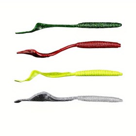 Resim 15 Adet TPE Yumuşak Solucan Yemi, Karışık Renkler, Kıvrık Kuyruklu, Silikon, Poşet Paketi, Sazan ve Levrek Balığı İçin, Gerçekçi Yem, Dayanıklı Plastik Solucan, Uzun Ömürlü Olta Yemi, Sport Balıkçılık, Tatlısu Avı 