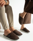 Resim Special Action Unisex Kadife Deri Detaylı EVA Kaymaz Taban Rahat Hafif Ev Terliği 