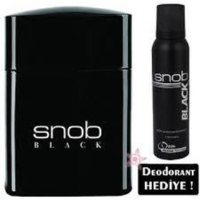 Resim Snob Orıjınal Black Erkek Parfüm Seti 100ml Edt + 150ml Snop Deodorant 