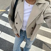 Resim Kadınlar İçin Şık Bej Blazer - Ofis ve Günlük Kullanım için Esnek Olmayan Yapılı Resmi & Casual Ceket 