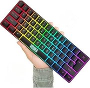 Resim VOOKA Trol Red Switch Mini Rgb Oyun Klavyesi Gaming Mekanik 62 Tuşlu 18 Rgb Led Usb Type-c Kablo T60-Red 86831400882327 