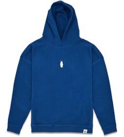 Resim WWF Market Imparator Penguen Super Soft Hoodie - Indigo Mavi 