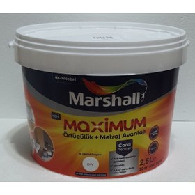 Resim Marshall Maximum Silikonlu Ipek Mat Boya 2,5 Lt Kum Beji 
