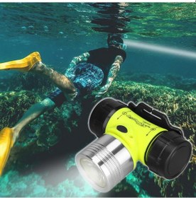 Resim Dalgıç Kafa Feneri Su Geçirmez Sualtı Dalış Kafa Led Lamba 