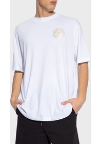 Resim Versace Jeans Couture Erkek T Shirt 76gaht03 Cj00t G03 Beyaz 