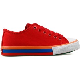 Resim Benetton ® Orijinal Yeni Sezon Kadın Spor Ayakkabı Bn30176 Kırmızı 