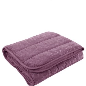 Resim Elart Velvet Bebek Yorgan (150x100 cm) Mürdüm - Mürdüm 