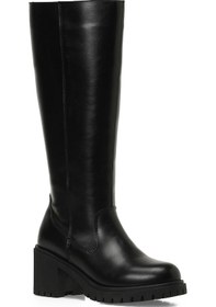 Resim Butigo 25k-6009 5pr Siyah Kadın Topuklu Çizme 000000000102054645 Siyah 