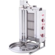 Resim eurofaz Işıkgaz Silverinox Lpg Tüplü 3 Radyanlı Üstten Motorlu Döner Ocağı 