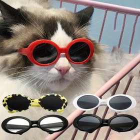Resim Pet Kedi Köpek Gözlükleri, Sevimli Serin Şekiller, Mini Köpek Gözlükleri, Pet Köpek Göz Şekilleri, Çok Renk Seçenekleri, Pet Kedi Köpek için 
