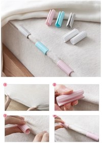 Resim KÜÇÜK EW 24 Adet Yorgan Kılıfı Ve Çarşaf Tutucu Sabitleyici Kaydırmaz Nevresim Örtü Düzenleyici Klipsler 