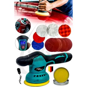 Resim Lieber German Bl Motor 2x Akülü Devir Ayarlı Orbital Pasta Cila Parlatma Polisaj Makinesi 