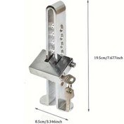Resim Elmpaly 8 Delikli Araç Çalınma Önleyici Fren Debriyaj Kilidi Paslanmaz Fren Pedal Kilit Emniyet Aracı 3 Anahtarlı 