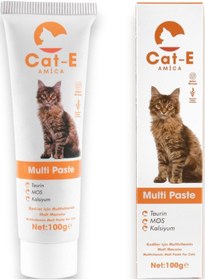 Resim Amica Cat-e Multivitamin Paste Kediler İçin Multivitamin Malt Macunu 