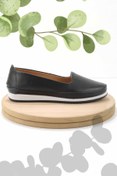 Resim Bambi Siyah Hakiki Deri Kadın Espadril K01582301303 