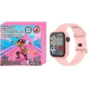 Resim Cloud011 Pembe Dijital Spor Saati Futbol Sahasi Ekranli Pil İle Calisan Fitness Koşu Yürüyüş Diğer 