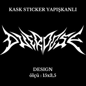 Resim Motor Kask Sticker DESIGN 