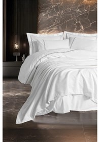 Resim Classic Çeyizlik Çift Kişilik Pikeli Nevresim Takımı Mehveş Beyaz Beyaz 