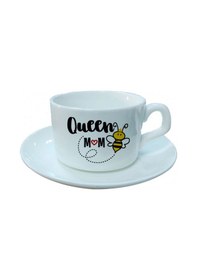 Resim Kişiye Özel Anneler Günü Queen Mom Temalı Fincan Hk2646 