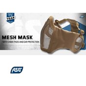Resim ASG Kulak Ağız Korumalı Airsoft Maske TAN Çöl rengi - 19234 