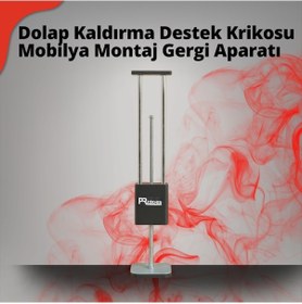 Resim Dolap Kaldırma Destek Krikosu Mobilya Montaj Gergi Aparatı 1 Adet Gümüş 