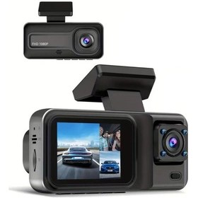 Resim 1080p Araba Kaydedici Ön Ve Arka Kamera Sürüş Kaydedici 2 İnç 