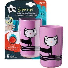 Resim Tommee Tippee Süper Devrilmeyen Bardak 300 ML Pembe 