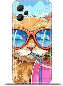 Resim Cupcase Casper Via X30 Uyumlu Kılıf Esnek Silikon Kamera Koruma 4k Desenli - Cool Cat 
