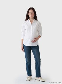 Resim LC Waikiki GÜLİS GİYİM'DEN İndigo Karın Panelli Straight Fit Hamile Jean Pantolon 