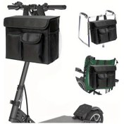 Resim Elmpaly Siyah Scooter Çantası - 14 Inç Laptop Cebi Ve 2 Bardaklık Tutucu İle Büyük Kapasiteli Siyah 