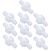 Resim Wezone 10 Adet Pp Plastik Tek Yönlü Kontrollü Valf, Ozon Dayanıklı Membranlı, Şeffaf, 7.9mm Çap, Su Engeli Ve Akış Kontrolü İçin 