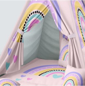 Resim instababyrooms Çocuk Oyun Çadırı Gökkuşağı Dijital Baskılı 