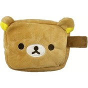 Resim Elmpaly Kahverengi Büyük Kapasiteli Sevimli Ayı Şeklinde Makyaj Çantası Fotoğraf Makinesi Çantası 