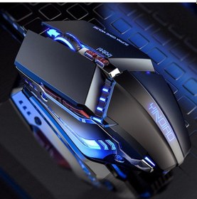 Resim Yındıao 3200dpı 4 Modlu Ayarlanabilir 7 Tuşlu Rgb Işık Kablolu Metal Mekanik Sert Çekirdekli Makro Fare, Stil: Sessiz Sürüm Siyah Diğer 