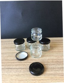 Resim 40 Cc Cam Kavanoz - 50 Adet - Siyah Kapak.Mutfak. 