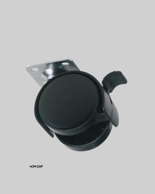 Resim Gld-spt- 4 Cm Kilitli Mobilya Tekerleği Tekli Sessiz Ve Dalı Plastik 